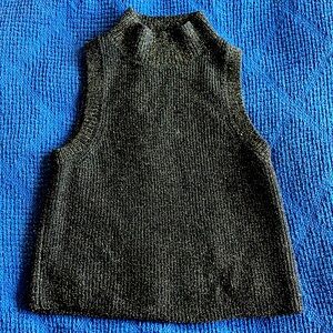 Zara black with gold sparkle tank sweater